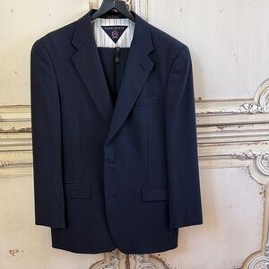 Tommy Hilfiger Men's Dark Navy Pinstripe Suit Jacket